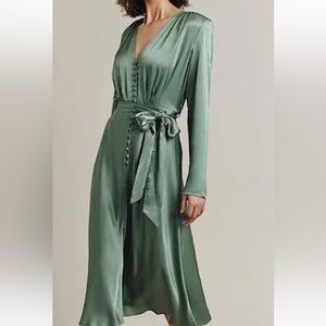 New with Tags! Never worn. Ghost London Meryl Dress in Antique Green Size XS